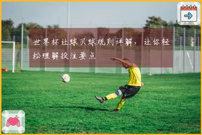 世界杯让球买球规则详解，让你轻松理解投注要点